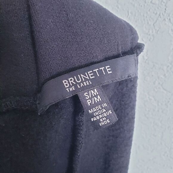 Brunette the Label Embroidered Black Jogger Sweatpants - Picture 7 of 7